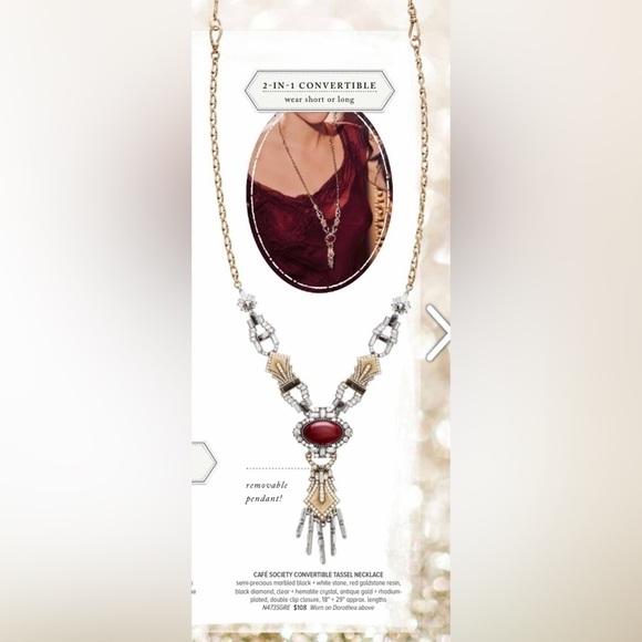 Chloe + Isabel Cafe Society Convertible Tassel 
Necklace - Picture 1 of 5